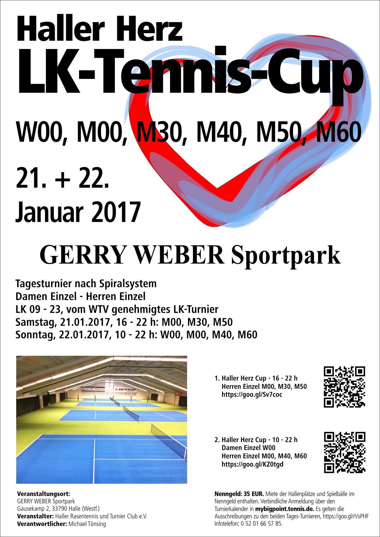 HALLER HERZ LK-TENNIS-CUP im GERRY WEBER Sportpark. Verantwortlicher Ausrichter Michael Tönsing