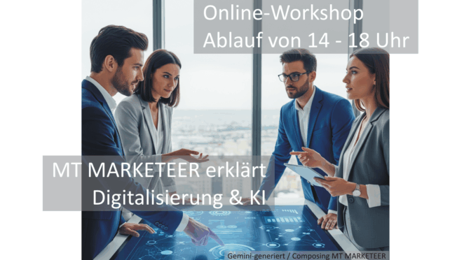 Bild: Gemini-generiert / Composing MT MARKETEER Ist Ihr Unternehmen wirklich fit für die digitale Zukunft? Zwischen Fachkräftemangel und wachsendem Wettbewerbsdruck suchen viele KMU nach Wegen.