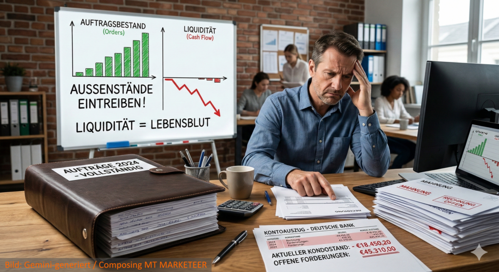 Daten brauchen Kontext. Eine Zahl ohne Strategie ist nur Rauschen. Wir verbinden Ihre individuellen Marktkenntnisse mit unserer Analyse-Expertise zu einem felsenfesten Fahrplan. Bild: Gemini-generiert / Composing MT MARKETEER