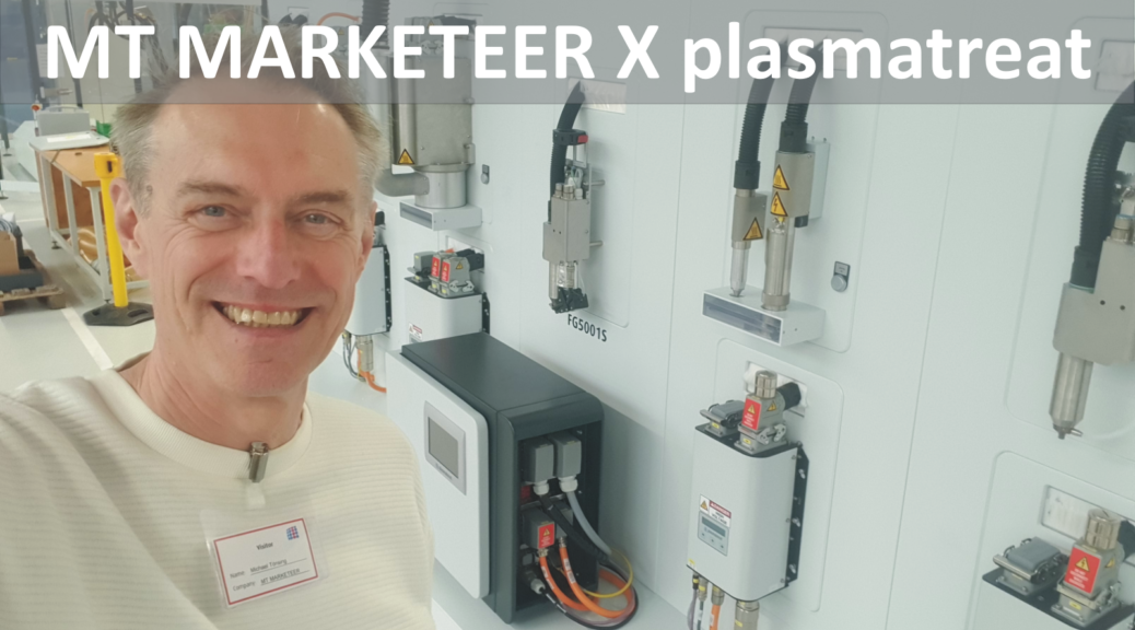 Michael Tönsing von MT MARKETEER feat. plasmatreat, Steinhagen. Automatisierte Plasmabehandlung von "alltäglichen Produkten".